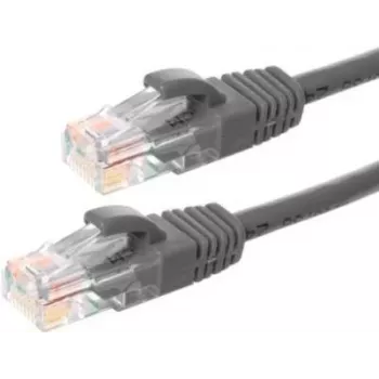 Cablu de rețea DSIT CAT6 U/UTP 5m gri 100% cupru RJ45 cablu patch Ethernet