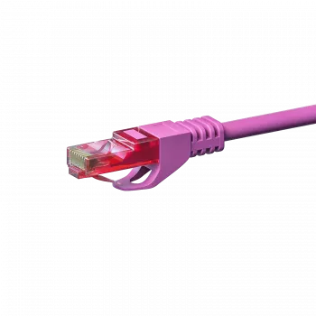 Cablu de rețea DSIT CAT6, U/UTP, 20 m, roz, 100% cupru (DC-69-200)