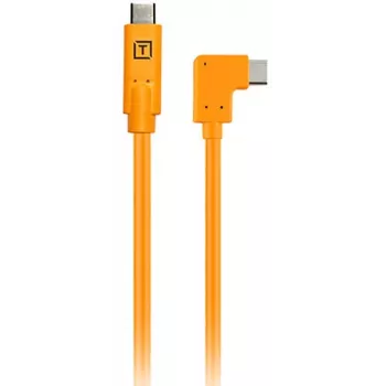 Cablu Tether Tools TetherPro USB-C la USB-C cu colț, 50 cm, portocaliu (CUCRTC1-ORG)