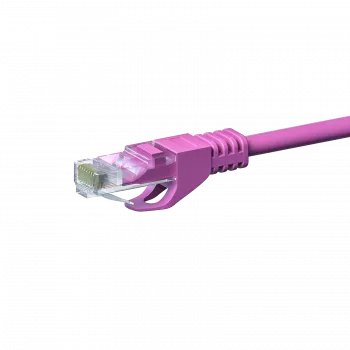 Cablu de rețea DSIT CAT5e U/UTP 3m roz 100% cupru (DC-59-030)