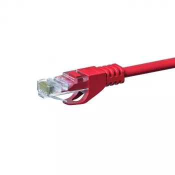 Cablu patch Ethernet DSIT CAT5e U/UTP, 1,5m, roșu, CCA, RJ45, Gigabit