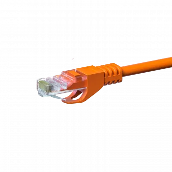 Cablu patch de rețea DSIT CAT 5e U/UTP, 2m, portocaliu, CCA, RJ45, Gigabit Ethernet