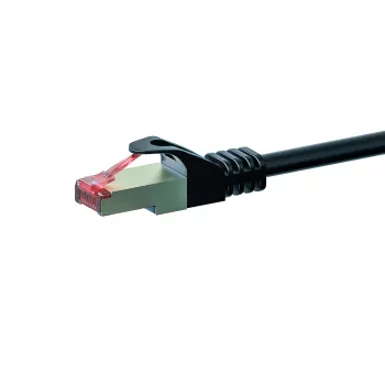 Cablu patch de rețea DSIT CAT 6 S/FTP LSOH, 20 m, negru