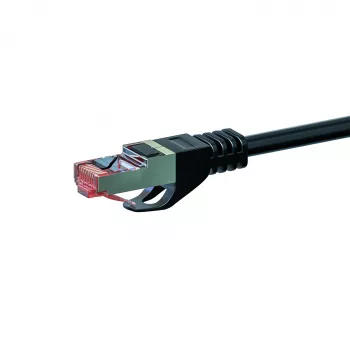 Cablu patch de rețea DSIT CAT 6 S/FTP LSOH, 20 m, negru