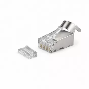 DSIT SFTP RJ45 CAT6a Network Connector for Solid Core Conductors - 10 Pieces