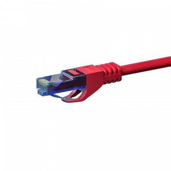 DSIT CAT6a U/UTP 100% Copper Ethernet Patch Cable, 1m, Red