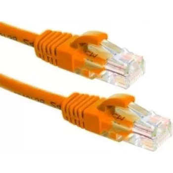 Cablu de rețea DSIT CAT6a 100% cupru - U/UTP - 1 metru - portocaliu (DC-U6A6-010)