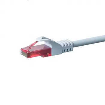 Cablul de rețea patch Gigabit Ethernet DSIT CAT6 U/UTP, 0,15 m, alb, cupru 100%, RJ45, 250 MHz, manta PVC