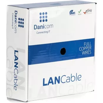Cablu DSIT DANICOM CAT6 FTP 50m cu conductor solid - LSZH (Dca) - DC-FTP6-50S-DCA