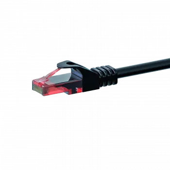 Cablul de rețea patch DSIT CAT6 U/UTP, 0,15 m, negru, cupru 100% (DC-60-001)