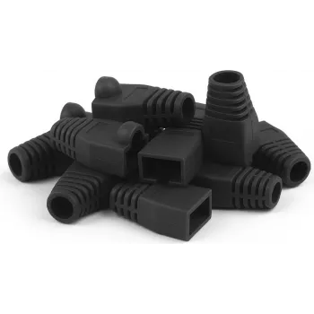 DSIT DANICOM RJ45 Strain Relief Boot Black 10-Pack (DC-RJ45-BOOT-BLACK-10PCE)
