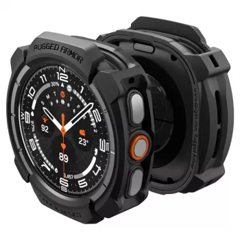 Husă Spigen Rugged Armor pentru Samsung Galaxy Watch Ultra 2 2026 (47mm) – Negru mat