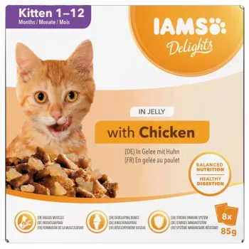 Hrană umedă pentru pisici EUKANUBA IAMS DELIGHTS Kitten în jeleu 8x85g