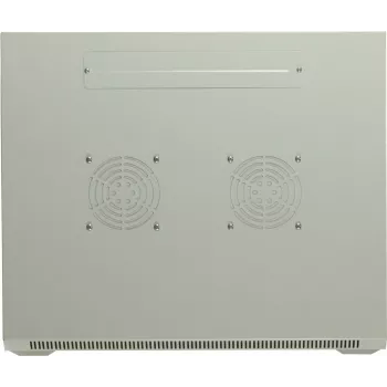 Carcasă rack de server DSIT 15U 19 inch pentru montare pe perete cu ușă din sticlă, albă, 600x600x770 mm