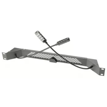 Lampă LED DSIT 19 inch cu gât de lebădă multicolor RGB 1U pentru montaj rack