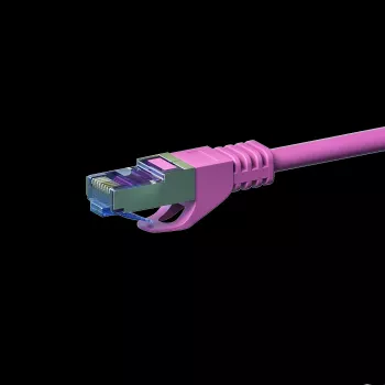 Cablu de rețea DSIT CAT 6a LSOH - S/FTP - 2 metri - roz (DC-6A9-020)