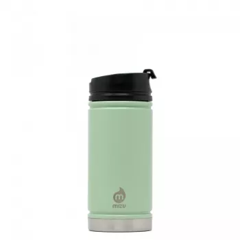 Cană termos Mizu V5 450ml cu capac pentru cafea, Sea Glass, oțel inoxidabil, izolată în vid