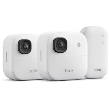 Sistem de camere de securitate wireless (2 camere) Amazon Blink Outdoor 2K+, alb (B0F9632B4F)