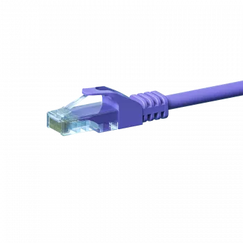 Cablul patch de rețea DSIT Cat 5e U/UTP, 15 m, violet, CCA, RJ45, Gigabit Ethernet