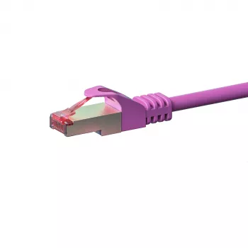 Cablu patch de rețea DSIT CAT 6 S/FTP LSOH, 30 m, roz