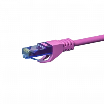 Cablu patch de rețea DSIT CAT6a U/UTP 100% cupru, 3 m, roz