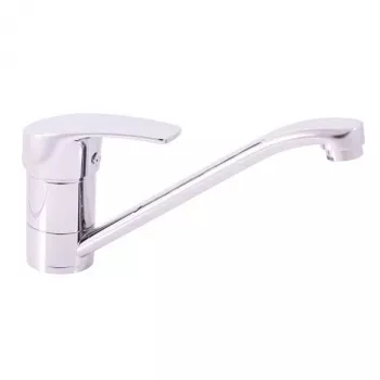 Baterie monocomandă bucătărie DVT005.5, Crom polizat, cu pipă rotativă