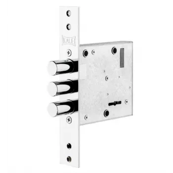 Încuietoare de încastrare KALE 447L CP, distanță de la margine 45 mm, 85 mm PZ, cromată, reversibilă