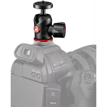 Cap sferic Manfrotto MH492LCD-BH pentru papucul de blitz al aparatului foto, negru
