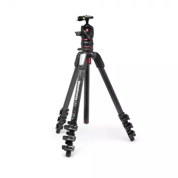 Treppied din fibră de carbon Manfrotto MK055CXPRO4BHQR cu cap sferic