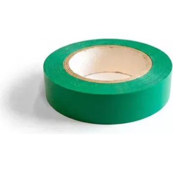 Bandă izolatoare electrică din PVC DSIT DC-Tape-Green 19 mm x 10 m verde