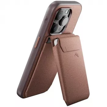 Portofel mobil Peak Design SlimLink cu suport magnetic pentru carduri pentru MagSafe, Adobe Red