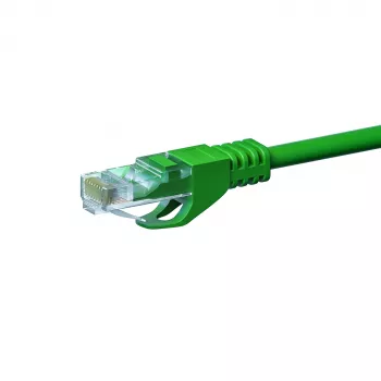 Cablu patch de rețea DSIT CAT5e U/UTP, 7 m, verde, 100% cupru, RJ45, Gigabit Ethernet