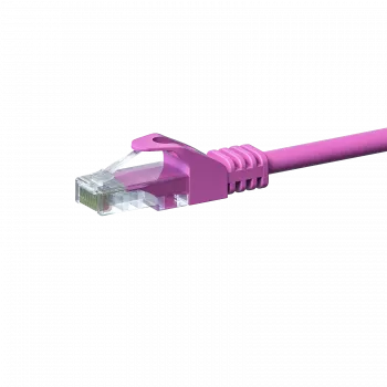 Cablu de rețea DSIT CAT 5e U/UTP - 0,25 metri - roz - CCA (DC-C59-002)
