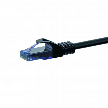 Cablu patch Ethernet DSIT CAT6a U/UTP cupru 100%, 2 m, negru