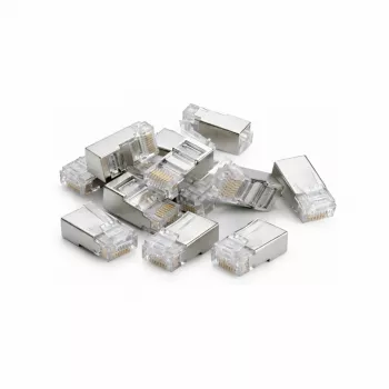 Conector de rețea DSIT FTP RJ45 CAT6 pentru cabluri flexibile - 10 bucăți