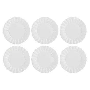 Set de 6 farfurii de salată Ducale LA PORCELLANA BIANCA, alb, 20 cm