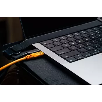 Cablu Tether Tools TetherPro USB-C Optima 10G drept portocaliu 3m