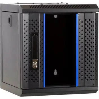 DSIT 6U 10 inch Carcasă server de perete cu ușă din sticlă, 312x310x352 mm, Negru (DS10-3306)