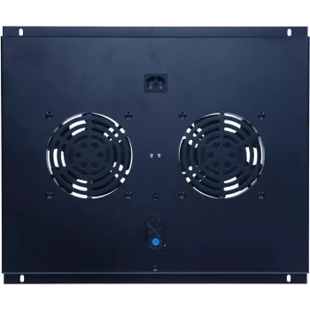 DSIT DS-FT60 Unitate de ventilatoare pentru rack server cu 2 ventilatoare și termostat pentru dulapuri cu adâncimea de 600 mm
