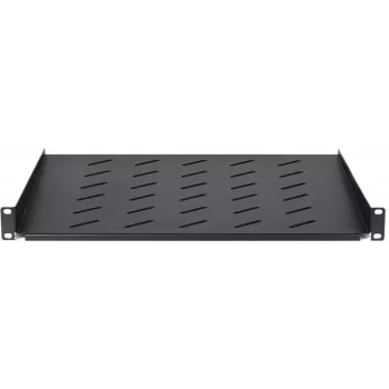 Raft fix DSIT DS-FH1U450 1U pentru dulapuri de perete cu adâncime 600 mm, adâncime 450 mm, negru