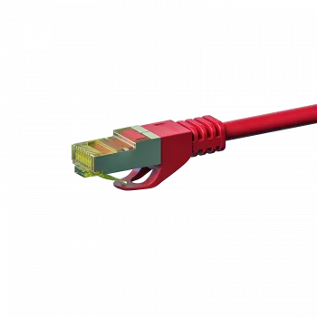 Cablu de rețea DSIT Cat.7 S/FTP RJ45, PiMF, roșu, 0,5m (DC-75-005)