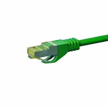Cablu de rețea DSIT RJ45 S/FTP PiMF cu cablu brut CAT 7, 1 m, verde (DC-73-010)