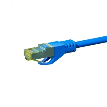 Cablu de rețea DSIT Cat.7 S/FTP, RJ45 tată la RJ45 tată, albastru, 7,5 m