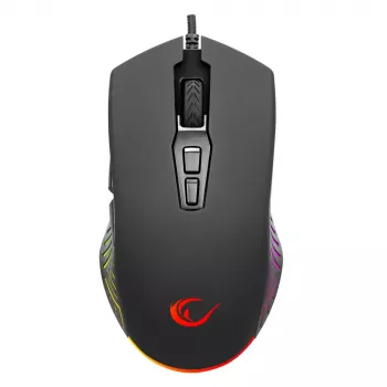 Mouse gaming cu fir Rampage Spear V2 12800 DPI optic RGB negru
