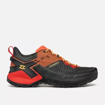 Pantofi de drumeție rapidă impermeabili Garmont 9.81 Onyx GTX pentru bărbați Raven Black/Firecracker Orange EU 46