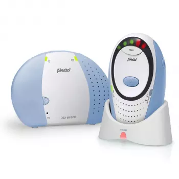 Babyphone DECT Alecto cu Full ECO Mode, fără cameră, albastru