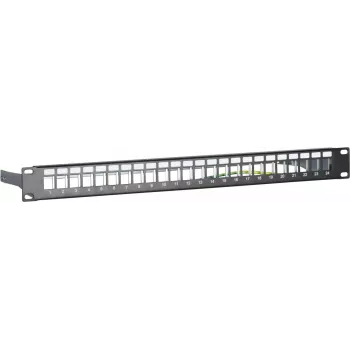 Patch panel Keystone DSIT DS-Patch-24STP cu 24 de porturi S/UTP 1U negru