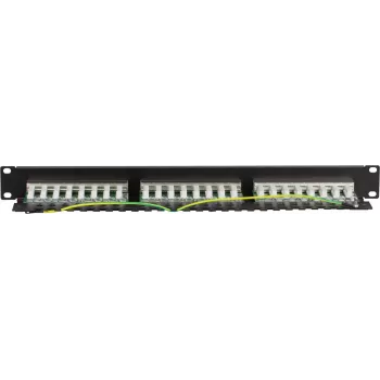 Patch panel DS-IT CAT 5e FTP cu 24 de porturi pentru rack 19 inch