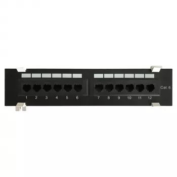 Patch panel de perete DS-IT CAT 6, 12 porturi UTP (DS-Patch6-12UTP-WM)