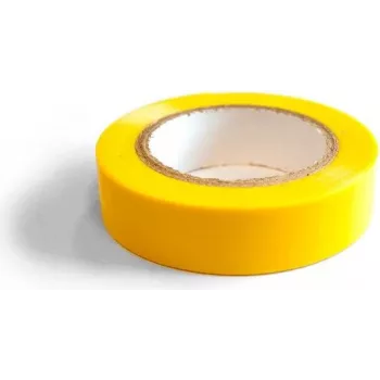 Bandă izolatoare PVC autoadezivă DSIT DC-Tape-Yellow 10 m x 19 mm galbenă